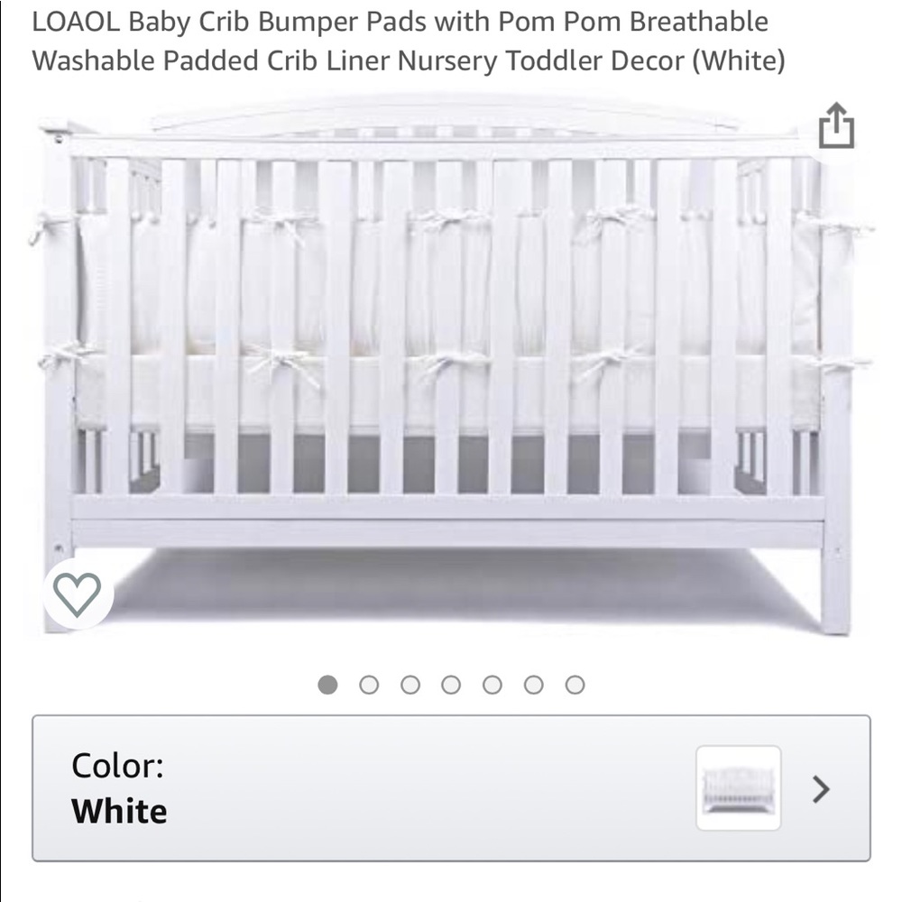 Crib bumper pads